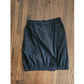 Vintage VUOKKO Finland Skirt Black Cotton Bubble Silhouette Elastic Hem Large Pockets