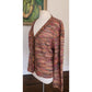 Vintage 80s MISSONI Cardigan Sweater Orange Brown Red Tones