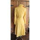Vintage 70s Yellow Trench Coat Double Breasted Raincoat / S