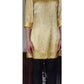 Vintage 60s Gold Mini Dress w/Belt Doreen Lok / S