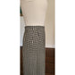 Vintage 1970s Long Skirt Houndstooth Wool High Waisted Pleated / S
