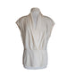 Vintage 80s Anne Klein II Silk Wrap Blouse Cream Silk / M - L