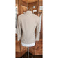 Vintage 1970s Bally Blazer Beige Wool Band Collar Jacket Medium