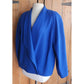 Vintage 1980s Blue Wool Blazer Louis Feraud