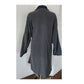Vintage 1990s Gray Coat Wrap Style Asymmetrical Studio 90 / Medium