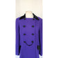 Vintage 90s Purple Blazer Badgley Mischka Long Jacket