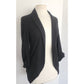 Vintage Eileen Fisher Blazer Black Silk Jacket Petite Minimalist