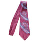 Vintage 1940s Mens Tie Burgundy Red Handpainted Paisley Towncraft