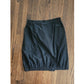 Vintage VUOKKO Finland Skirt Black Cotton Bubble Silhouette Elastic Hem Large Pockets