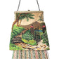 Vintage 20s Beaded Bag Pictorial Landscape Scene