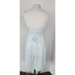 Vintage 50s Lingerie Blue Lace Slip Dress Nightgown Negligee