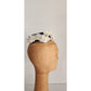 Vintage 50s Bes-Ben Hat Black w/White Platic Flowers Fascinator