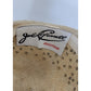 Vintage Jack McConnell Hat Asymmetrical Cream Straw Pearls Studs