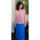 Vintage ESCADA Blouse Pink Silk Button Down Shirt / M