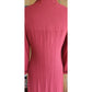 Vintage 90s Chloe Dress Burgundy Red Wool Crepe Button Down Front S