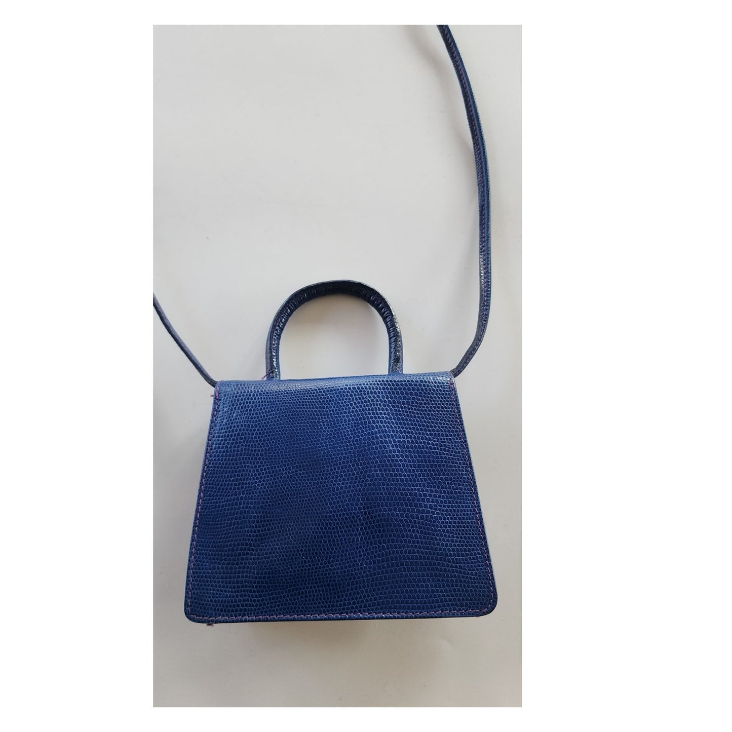 Vintage 90s Navy Blue Mini Purse Cross Shoulder Bag Clueless Bloomingdales