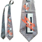 Vintage 40s Mens Tie Modernist  Abstract Print Cutter Cravat Original Kraft's