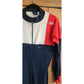 Vintage 80s Mens Ski Suit Odlo of Norway Nylon Stretchy Blue Red / L