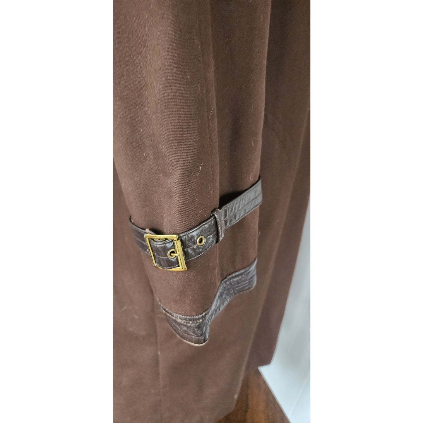 Vintage 70s SILLS A Bonnie Cashin Design Brown Leather Raccoon Fur Coat