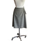 Vintage Dries Van Noten Wool Skirt Houndstooth Pattern w/ Belt Sash / Medium