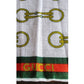 Vintage 70s Gucci Scarf Cotton Print Horsebit Pattern