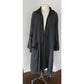 Vintage 1990s Gray Coat Wrap Style Asymmetrical Studio 90 / Medium