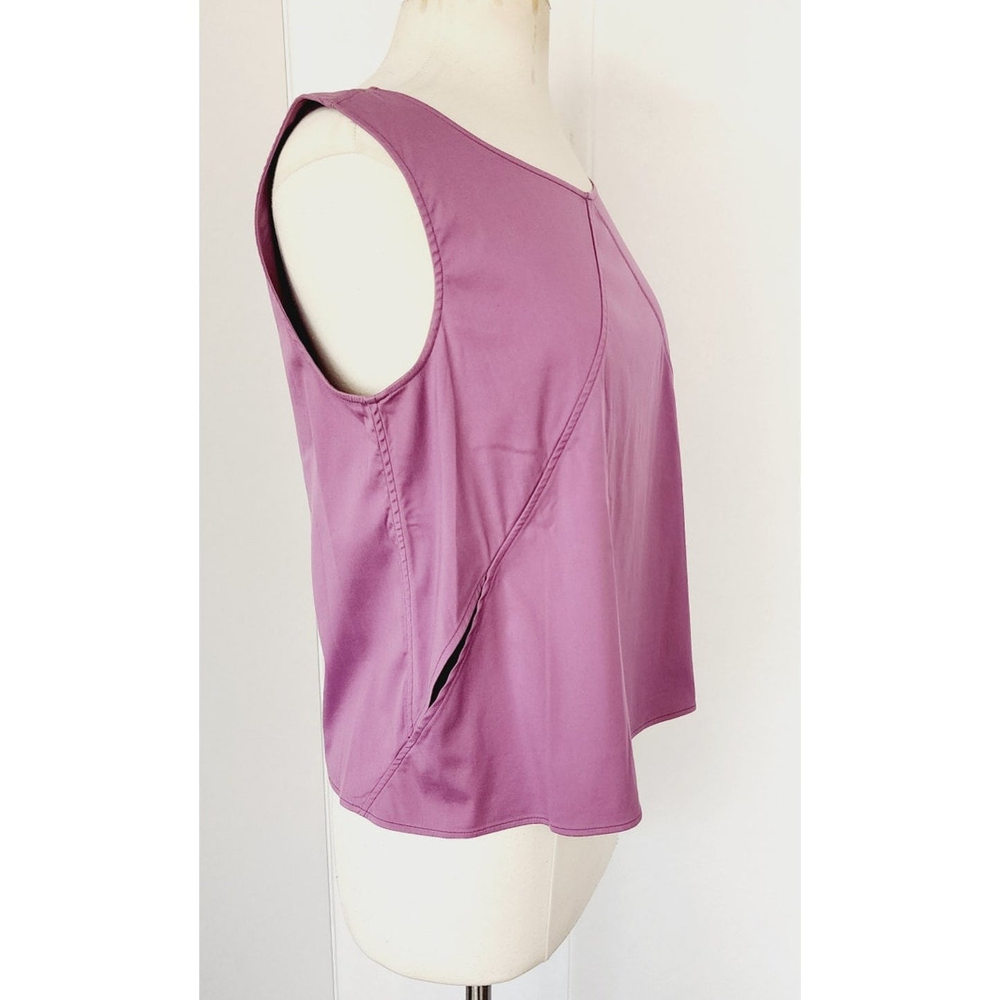 Vintage 2000s JIL Sander Top Purple Mauve Shell 38