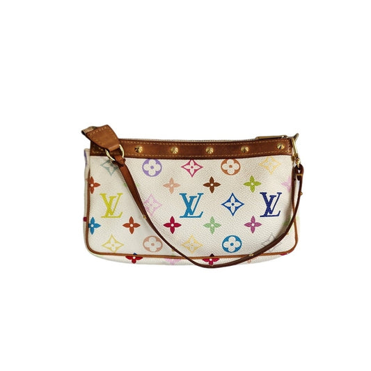 Vintage Louis Vuitton Monogram Multicolor Pochette Accessoires M92649 Murakami