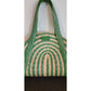 Vintage Kate Spade Straw Tote Bag Lawn Party Green Beige NWOT