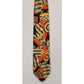 Vintage 1960s Mens Wide tie Brown Orange Psychedelic Bold Print