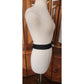 Vintage 1980s Jean Muir Belt Black Fabric Sash Wrap Tie Asymmetrical