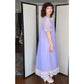 Vintage 60s Peignoir Purple Nylon Slip Dress + Robe Jenelle