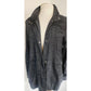 Eileen Fisher Denim Jacket Black Wash Blazer Zip & Snap