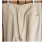 Vintage 30s Mens Pants Slacks Cream Wool 30x30