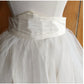 Vintage 50s White Tulle Petticoat Skirt High Waisted Bridal Wedding