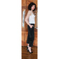 Vintage 60s Black Velvet Pants Ankle Length w/Pockets XS