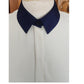 Vintage 1970s St John Suit Santana Knit Jacket Skirt Blouse Cream Navy 3 Piece