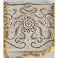Vintage 50s Evening Bag in White Microbeads France Elaborate Scrollwork Octopus