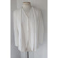 Vintage 90s GIORGIO ARMANI BLACK LABEL Jacket White Linen Blazer / Medium
