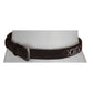 Vintage 1990s Ferragamo Belt Brown Suede + Silver Gancini Concho Panels Size 32