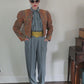 Vintage 1980s Bob Mackie Jumpsuit + Tapestry Jacket Set / M - L