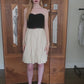 Designer Jason Wu Dress Resort 2012 Strapless Midi Bubble Skirt Ivory & Black NWT