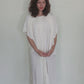 Vintage 1970s Amerikan Climax Tent Dress White Cotton Gauze Angel Butterfly Sleeves