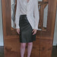 Vintage 90s Jil Sander White Structured Cotton Blouse Shirt Italian Size 40