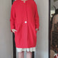 Vintage 80s LANVIN Red Coat Jacket AS IS