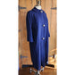 60s Navy Blue Coat Rhinestone Buttons Lytton's