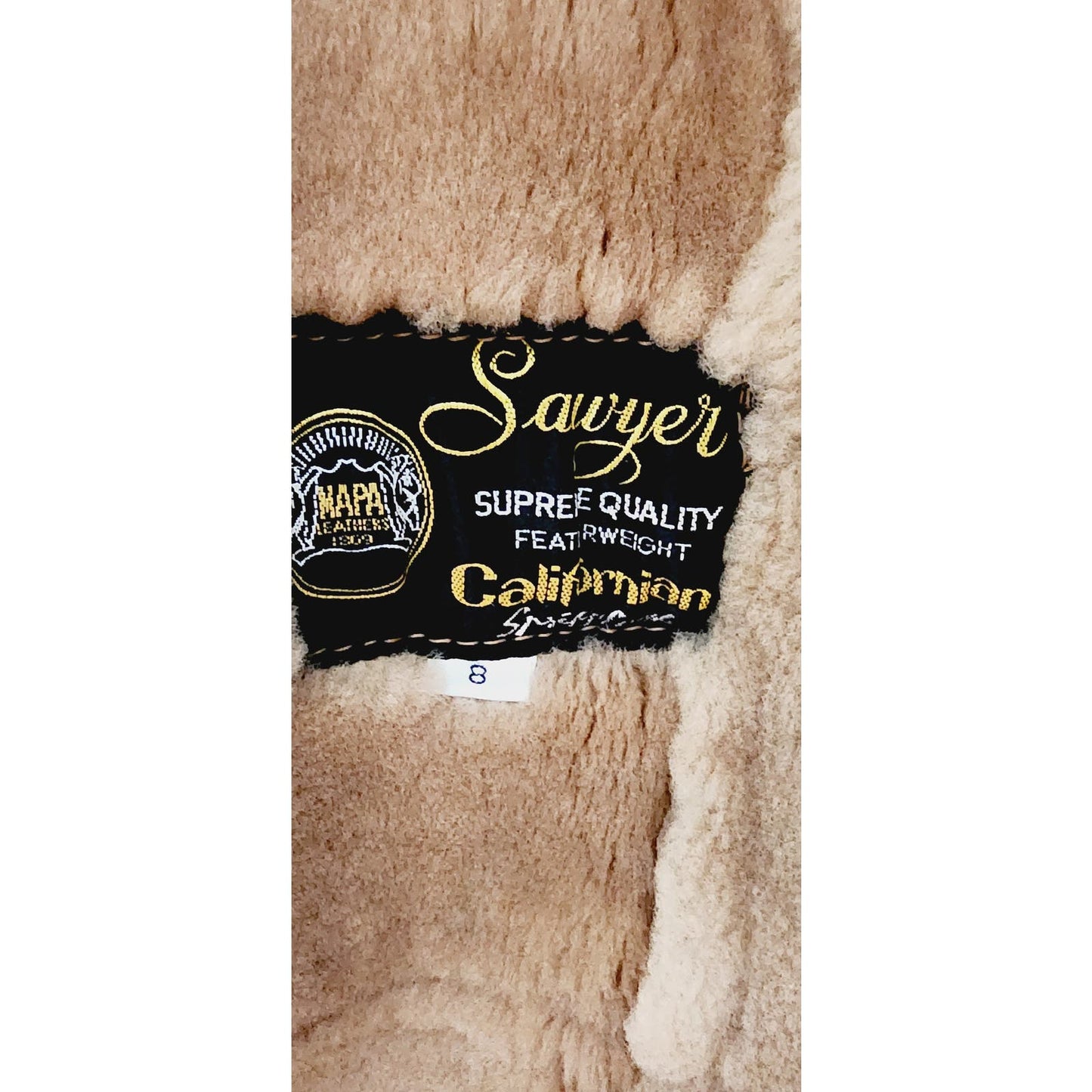 70s Brown Suede Afghan Coat Shearling Collar Cuffs & Lining - Sawyer by Napa Small