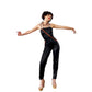 Vintage 80s Black Bodysuit Red Zippers Fredericks of Hollywood Skintight Jumpsuit