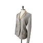 Vintage 80s Gray Linen Blazer Bill Blass for Neiman Marcus M