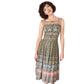 Vintage 70s Sun Dress Multicolored Cotton Print Hal Hardin